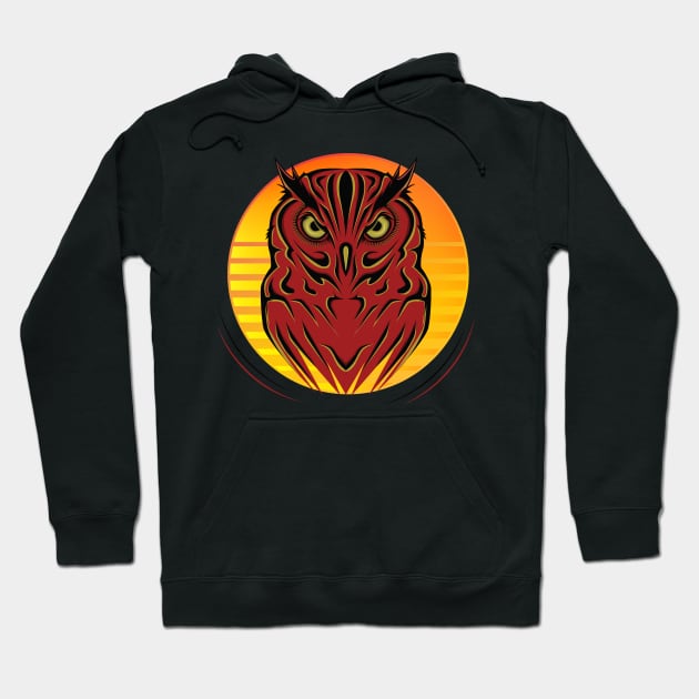 Hunting tattoo owl style Hoodie by AGORA studio